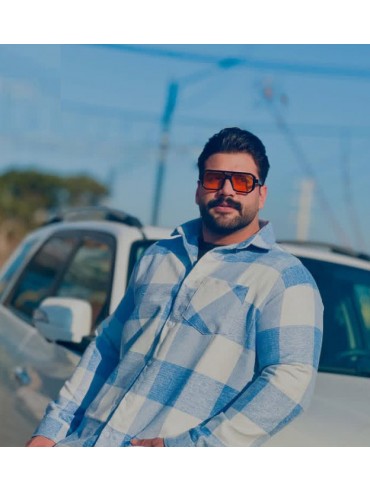 پیراهن چهارخانه سایز بزرگ کد 3118
